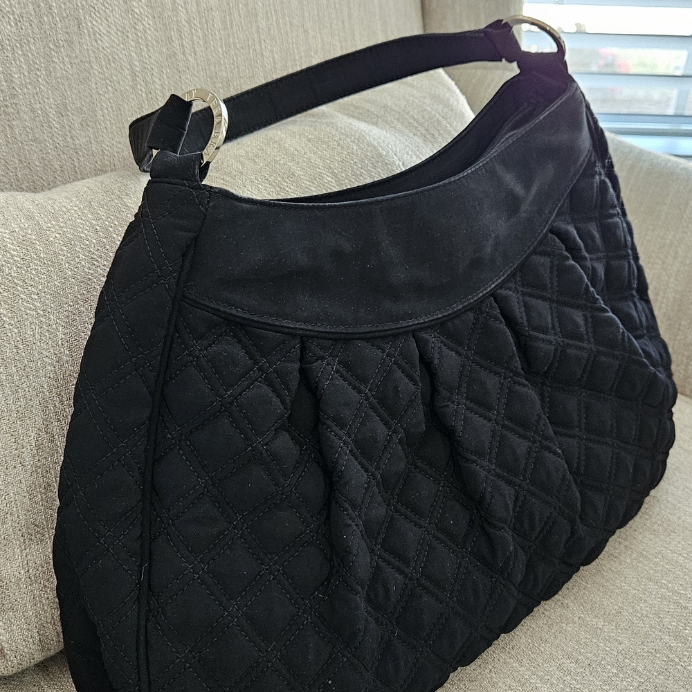 Vera Bradley Black Quilted Hobo Bag